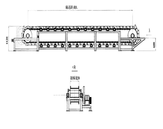 重型链板输送机